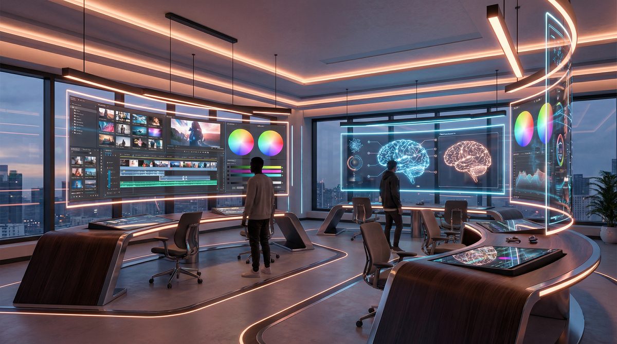 网红AI视频创作工作室